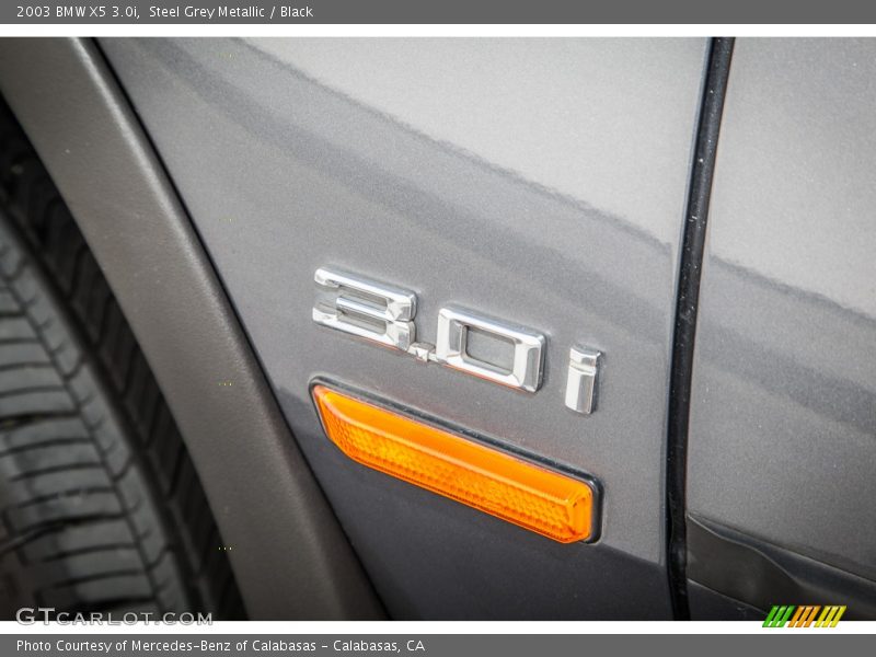 Steel Grey Metallic / Black 2003 BMW X5 3.0i