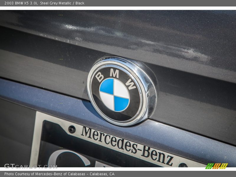 Steel Grey Metallic / Black 2003 BMW X5 3.0i