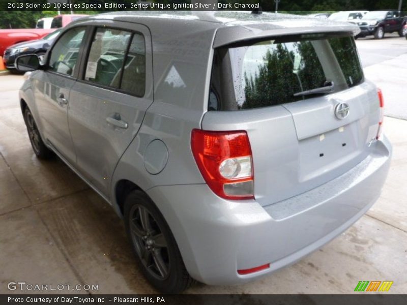 Series Unique Ignition Silver / Dark Charcoal 2013 Scion xD 10 Series Special Edition