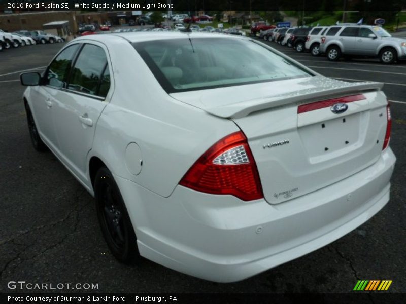 White Suede / Medium Light Stone 2010 Ford Fusion SE