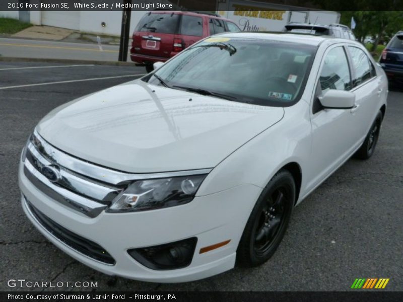 White Suede / Medium Light Stone 2010 Ford Fusion SE