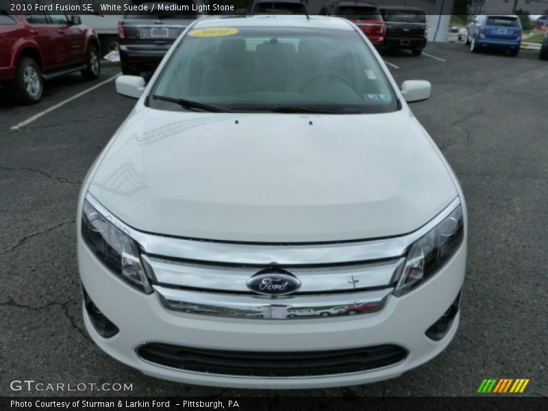 White Suede / Medium Light Stone 2010 Ford Fusion SE