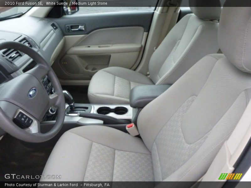 White Suede / Medium Light Stone 2010 Ford Fusion SE