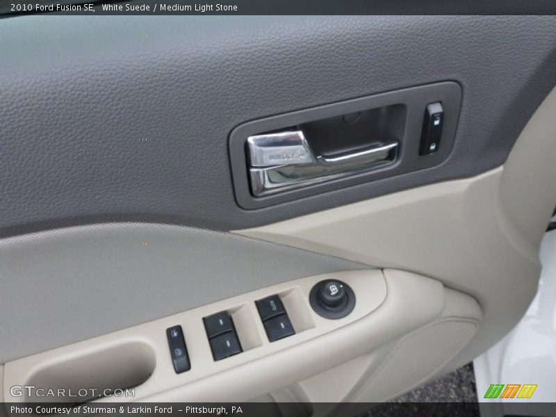 White Suede / Medium Light Stone 2010 Ford Fusion SE