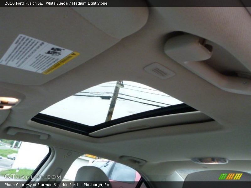 White Suede / Medium Light Stone 2010 Ford Fusion SE