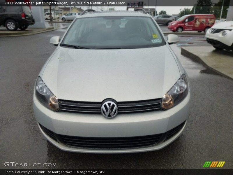 White Gold Metallic / Titan Black 2011 Volkswagen Jetta S SportWagen