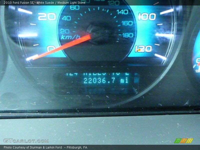 White Suede / Medium Light Stone 2010 Ford Fusion SE