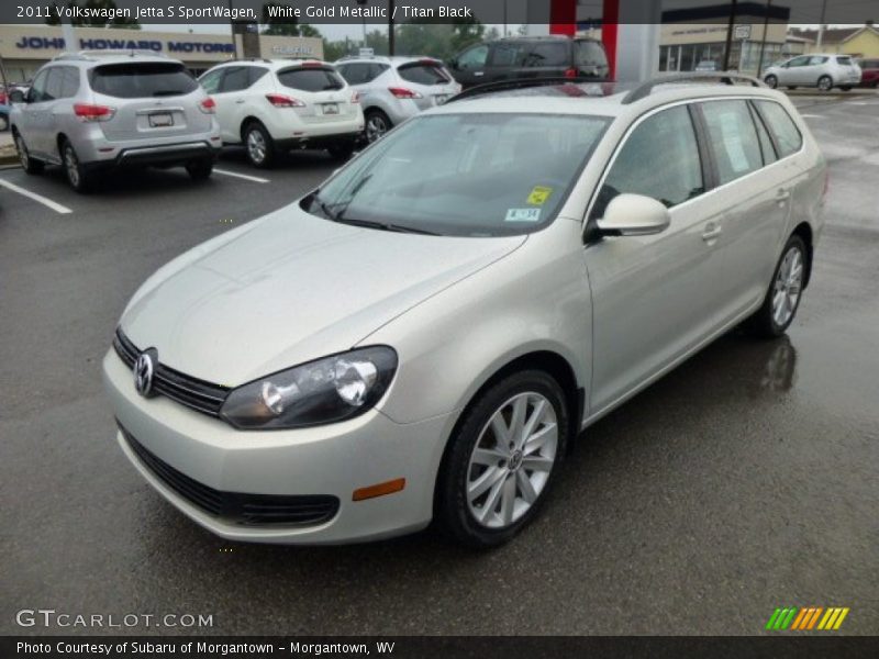 White Gold Metallic / Titan Black 2011 Volkswagen Jetta S SportWagen