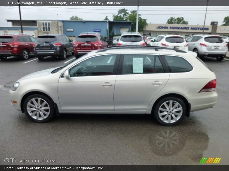 White Gold Metallic / Titan Black 2011 Volkswagen Jetta S SportWagen