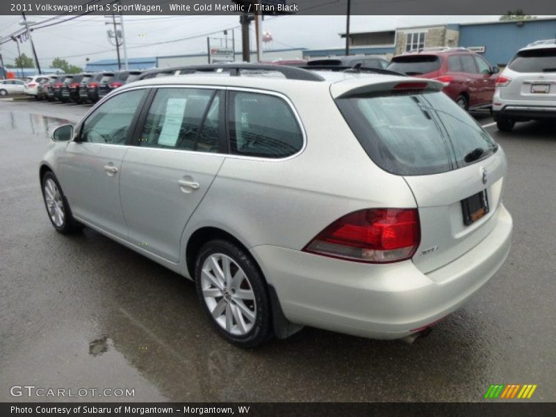 White Gold Metallic / Titan Black 2011 Volkswagen Jetta S SportWagen