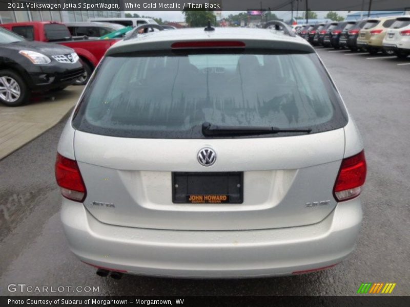 White Gold Metallic / Titan Black 2011 Volkswagen Jetta S SportWagen