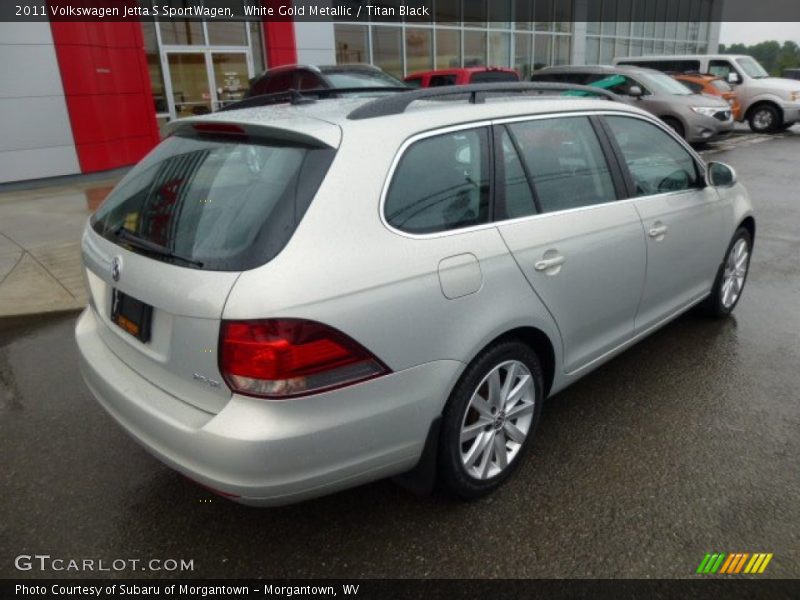 White Gold Metallic / Titan Black 2011 Volkswagen Jetta S SportWagen