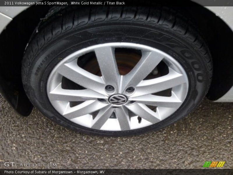 White Gold Metallic / Titan Black 2011 Volkswagen Jetta S SportWagen