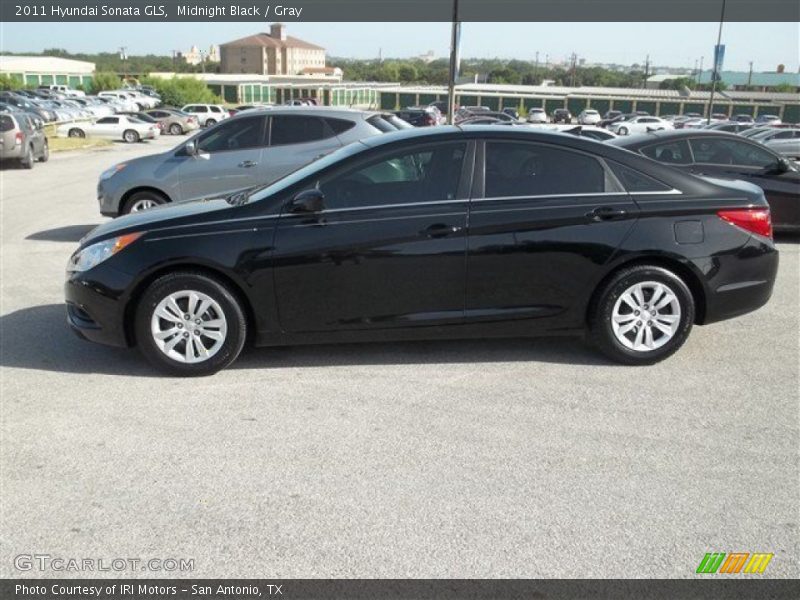 Midnight Black / Gray 2011 Hyundai Sonata GLS