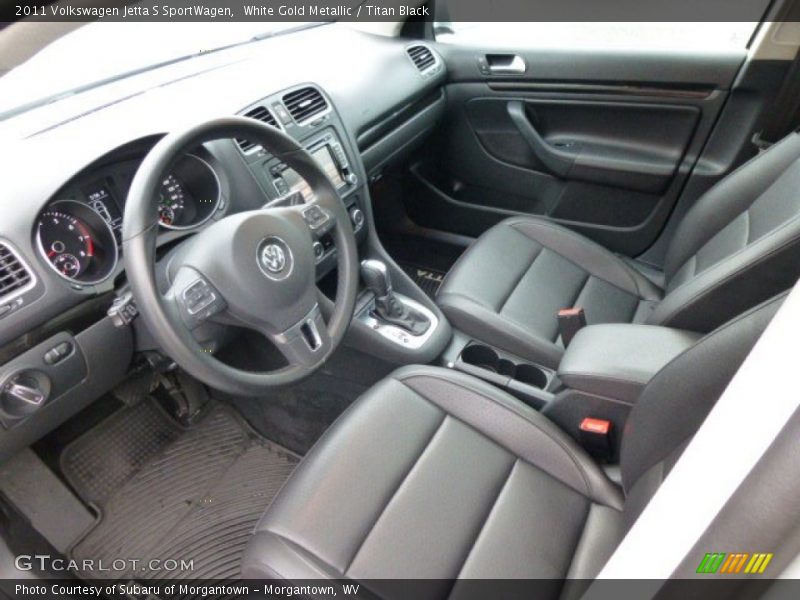 White Gold Metallic / Titan Black 2011 Volkswagen Jetta S SportWagen