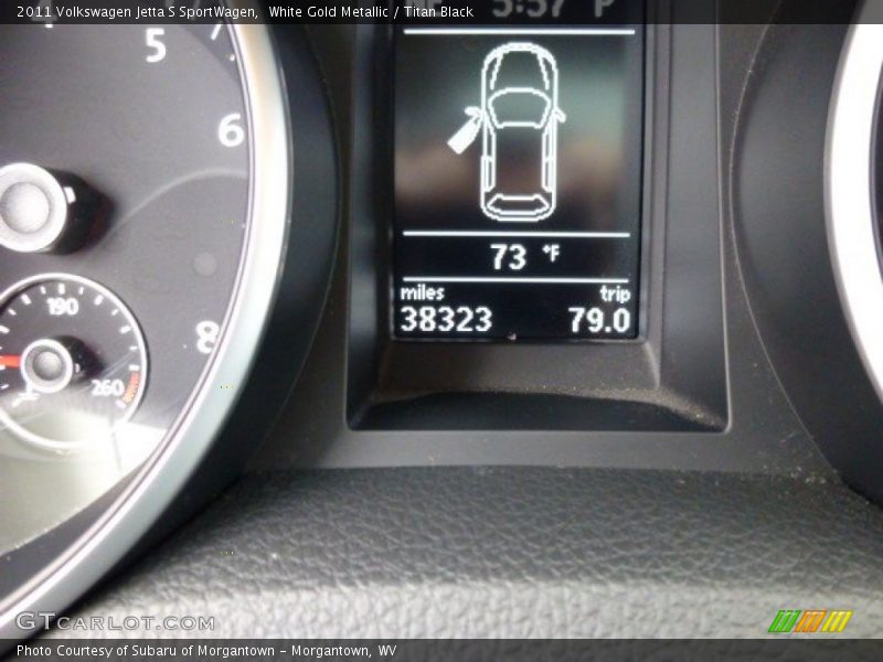 White Gold Metallic / Titan Black 2011 Volkswagen Jetta S SportWagen