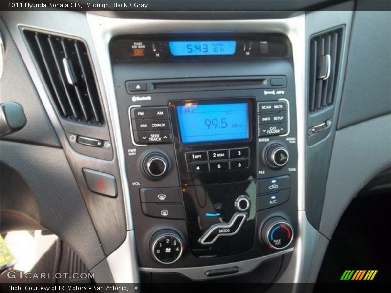 Midnight Black / Gray 2011 Hyundai Sonata GLS
