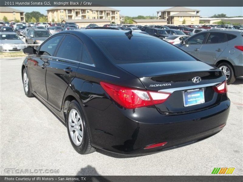Midnight Black / Gray 2011 Hyundai Sonata GLS