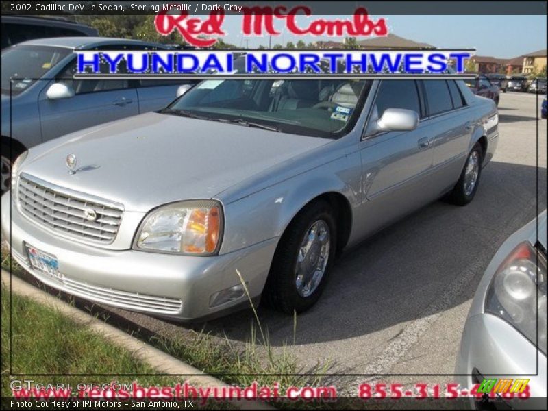 Sterling Metallic / Dark Gray 2002 Cadillac DeVille Sedan