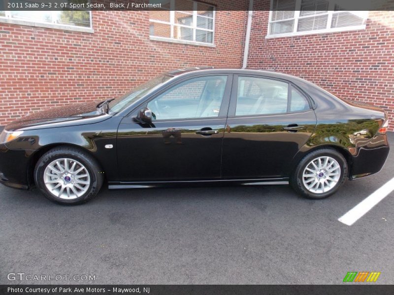 Black / Parchment 2011 Saab 9-3 2.0T Sport Sedan