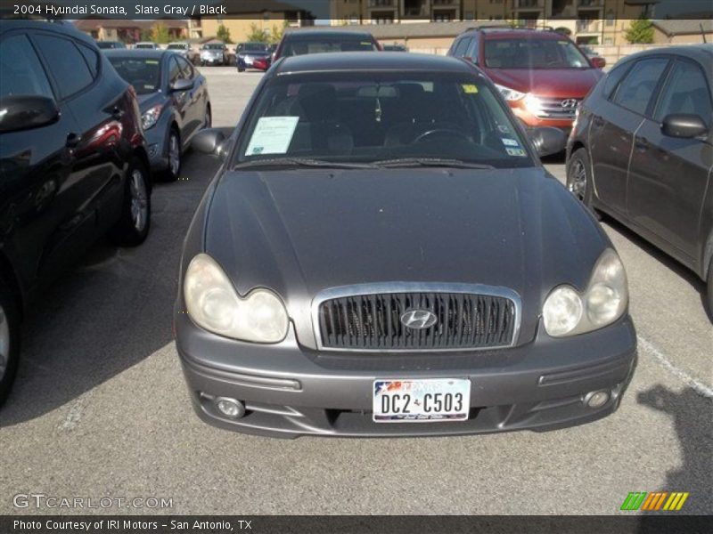 Slate Gray / Black 2004 Hyundai Sonata