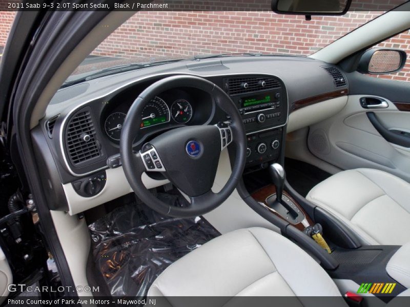 Black / Parchment 2011 Saab 9-3 2.0T Sport Sedan