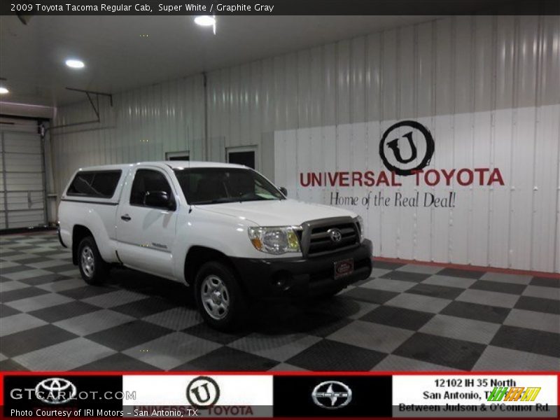 Super White / Graphite Gray 2009 Toyota Tacoma Regular Cab