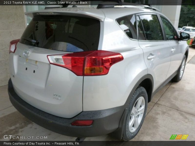 Classic Silver Metallic / Black 2013 Toyota RAV4 XLE AWD