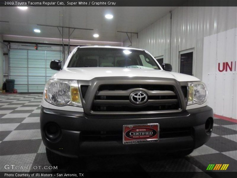 Super White / Graphite Gray 2009 Toyota Tacoma Regular Cab