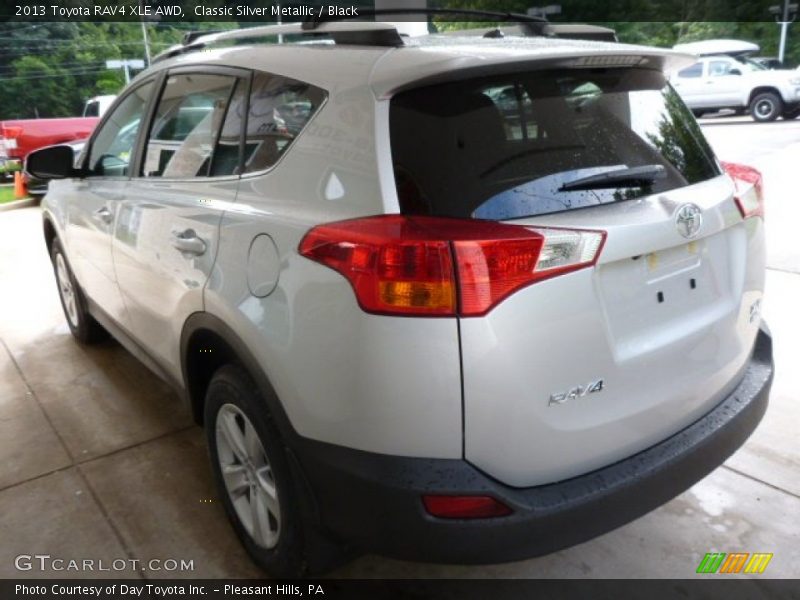Classic Silver Metallic / Black 2013 Toyota RAV4 XLE AWD