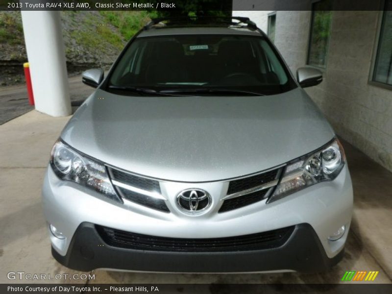 Classic Silver Metallic / Black 2013 Toyota RAV4 XLE AWD