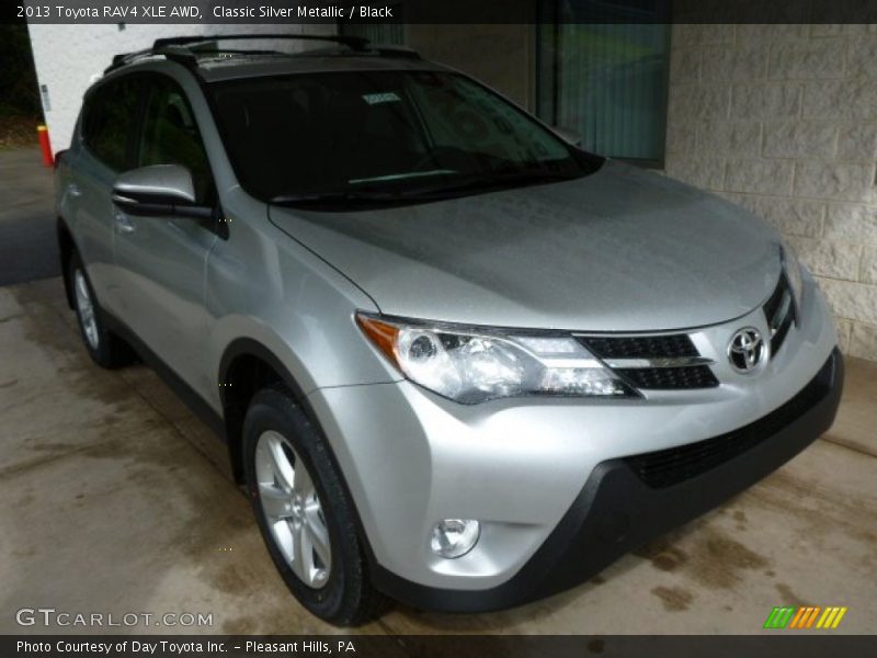 Classic Silver Metallic / Black 2013 Toyota RAV4 XLE AWD