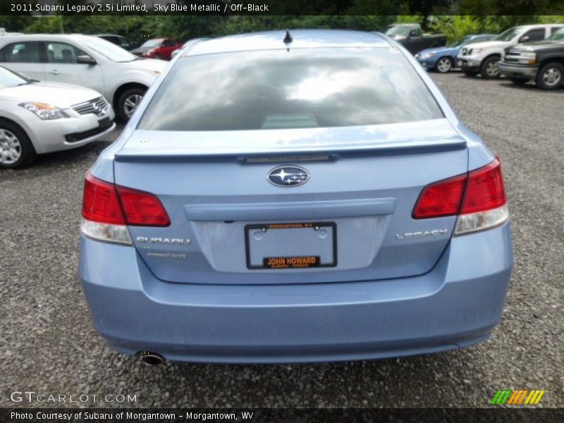 Sky Blue Metallic / Off-Black 2011 Subaru Legacy 2.5i Limited