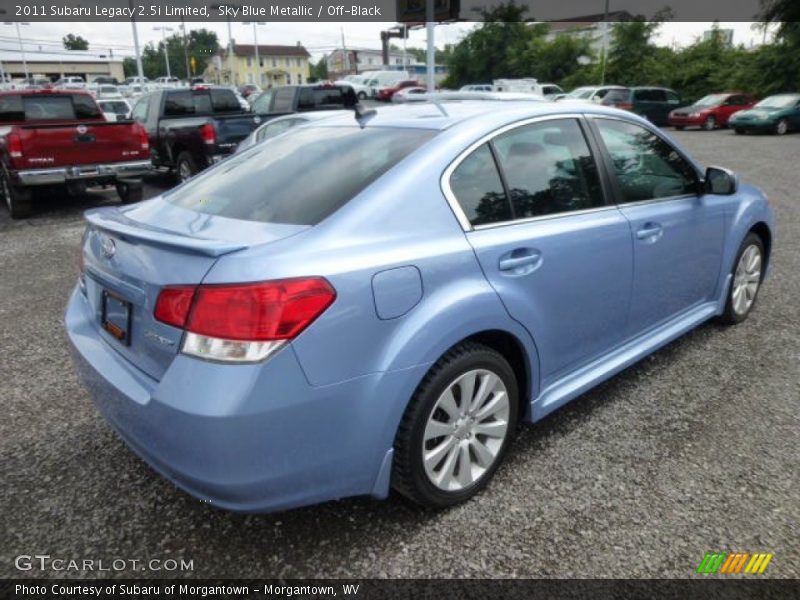 Sky Blue Metallic / Off-Black 2011 Subaru Legacy 2.5i Limited