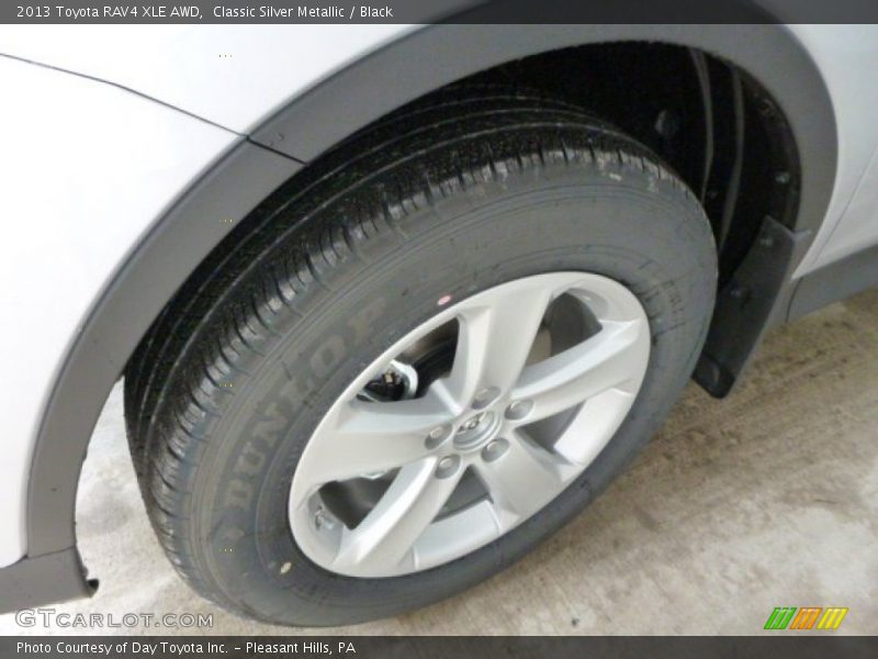 Classic Silver Metallic / Black 2013 Toyota RAV4 XLE AWD