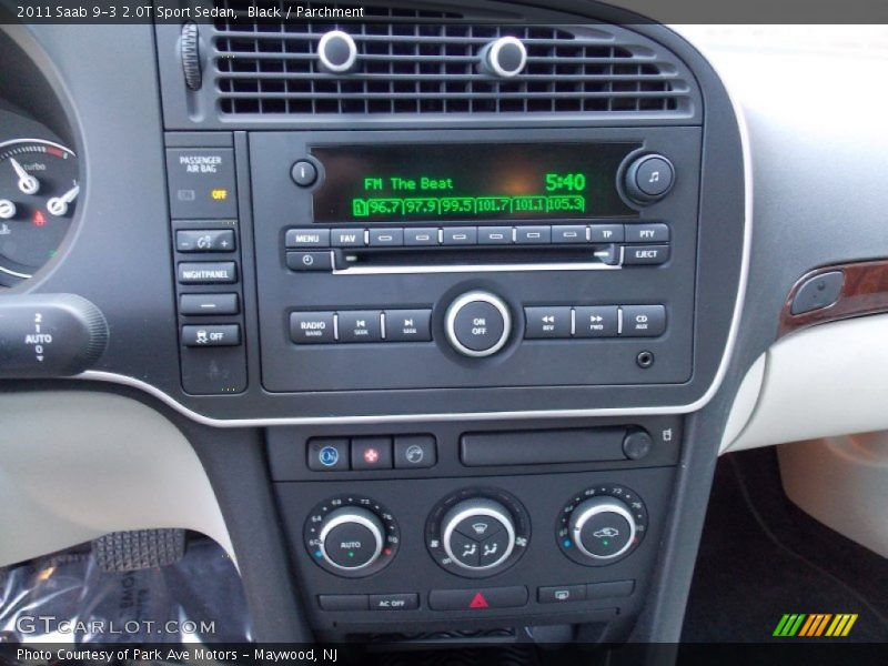 Black / Parchment 2011 Saab 9-3 2.0T Sport Sedan