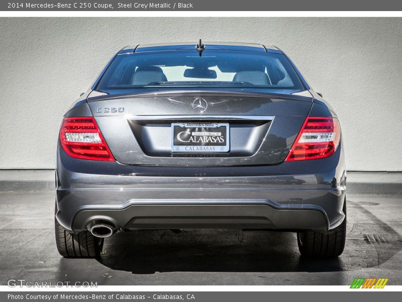 Steel Grey Metallic / Black 2014 Mercedes-Benz C 250 Coupe