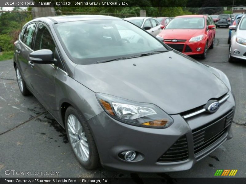 Sterling Gray / Charcoal Black 2014 Ford Focus Titanium Hatchback