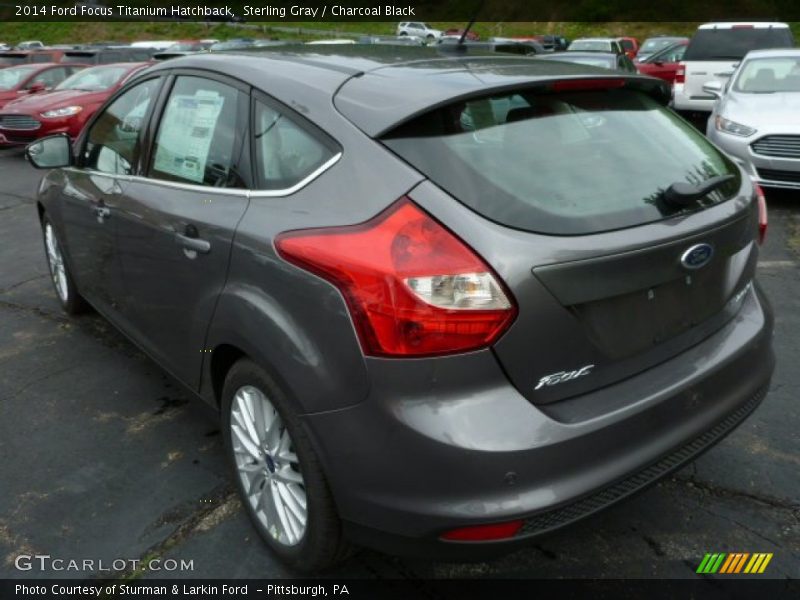 Sterling Gray / Charcoal Black 2014 Ford Focus Titanium Hatchback