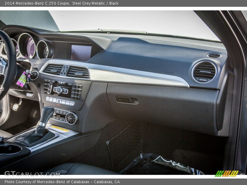 Steel Grey Metallic / Black 2014 Mercedes-Benz C 250 Coupe