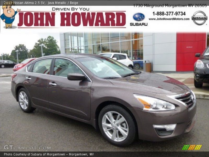 Java Metallic / Beige 2013 Nissan Altima 2.5 SV