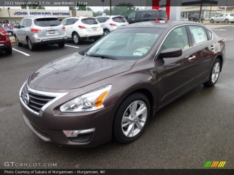 Java Metallic / Beige 2013 Nissan Altima 2.5 SV