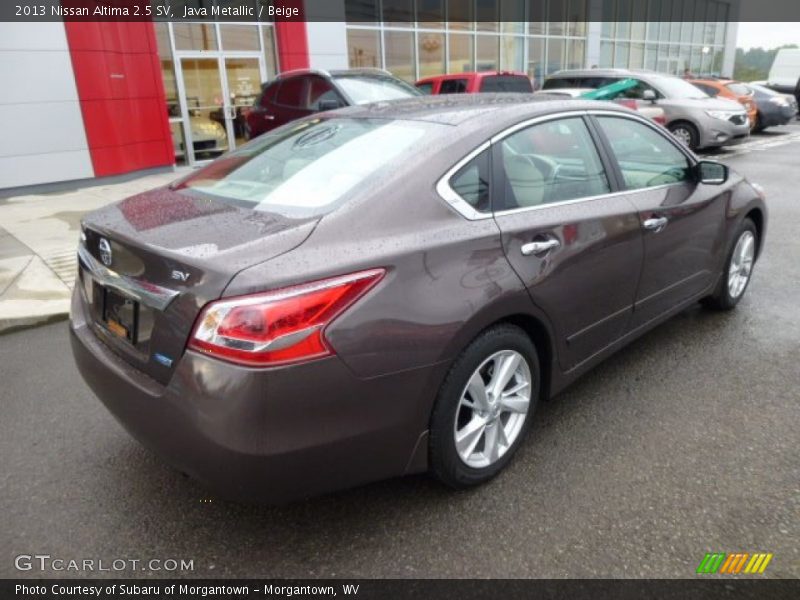 Java Metallic / Beige 2013 Nissan Altima 2.5 SV