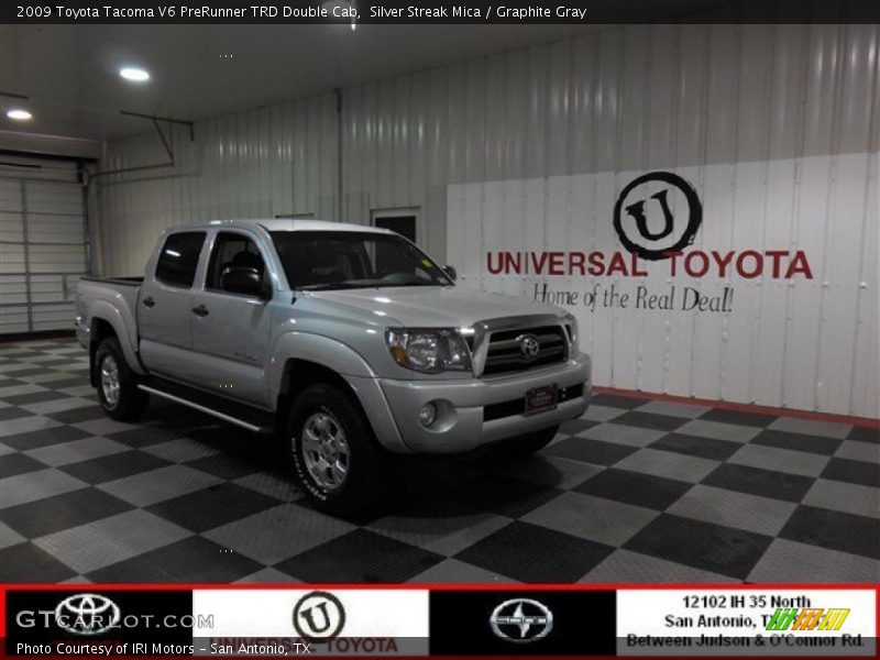 Silver Streak Mica / Graphite Gray 2009 Toyota Tacoma V6 PreRunner TRD Double Cab