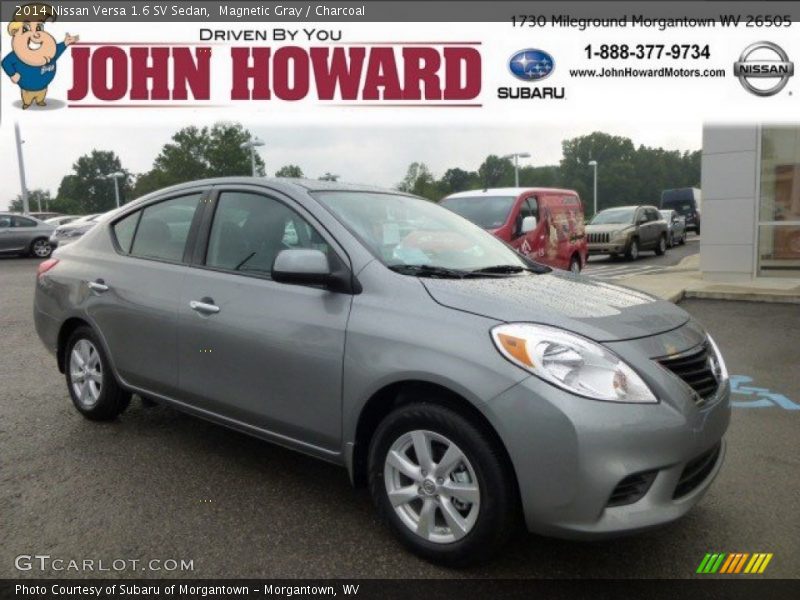 Magnetic Gray / Charcoal 2014 Nissan Versa 1.6 SV Sedan