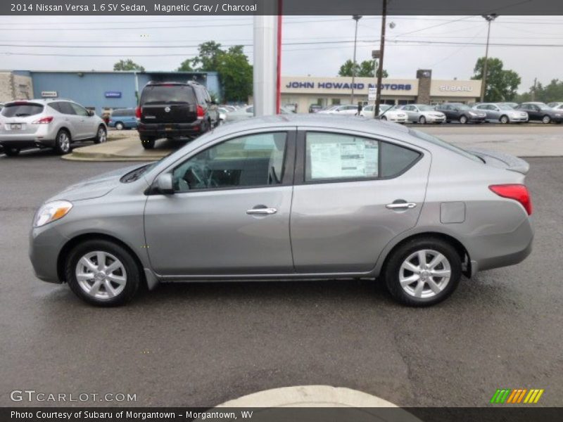 Magnetic Gray / Charcoal 2014 Nissan Versa 1.6 SV Sedan