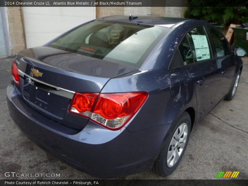 Atlantis Blue Metallic / Jet Black/Medium Titanium 2014 Chevrolet Cruze LS