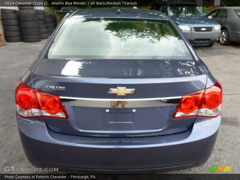 Atlantis Blue Metallic / Jet Black/Medium Titanium 2014 Chevrolet Cruze LS