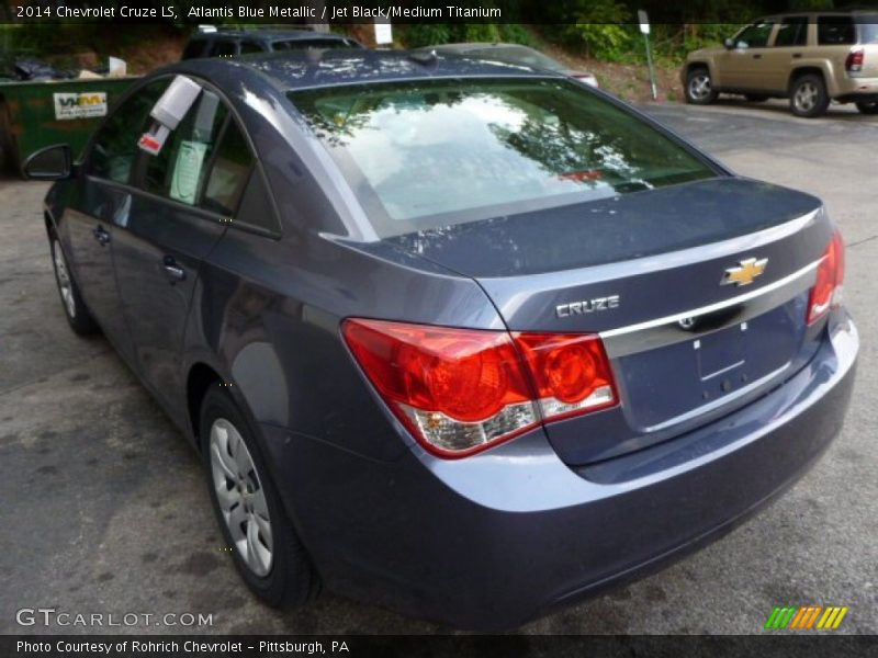 Atlantis Blue Metallic / Jet Black/Medium Titanium 2014 Chevrolet Cruze LS