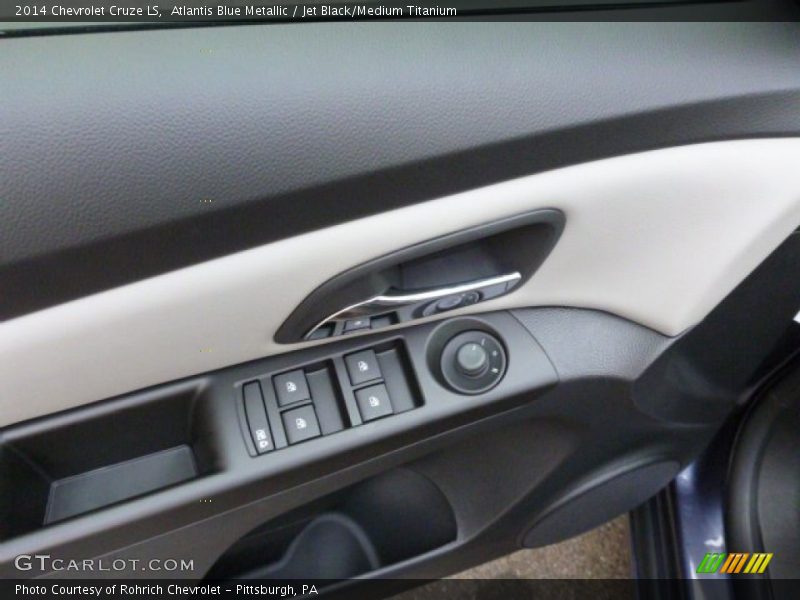 Atlantis Blue Metallic / Jet Black/Medium Titanium 2014 Chevrolet Cruze LS